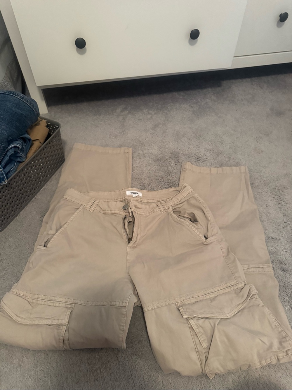 Garage Men's Cargo Pants in Beige